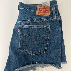 Levi's 501 Classic Blue Denim Shorts
